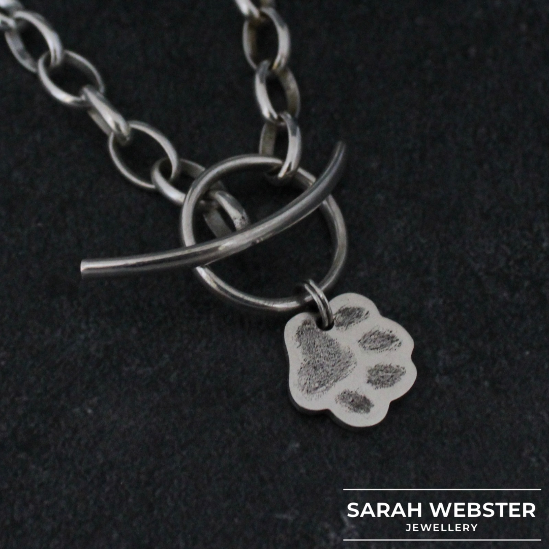 Max: Paw T Bar Necklace