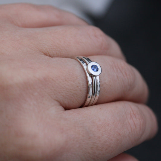 Bespoke: Stacking Rings (Tanzanite)